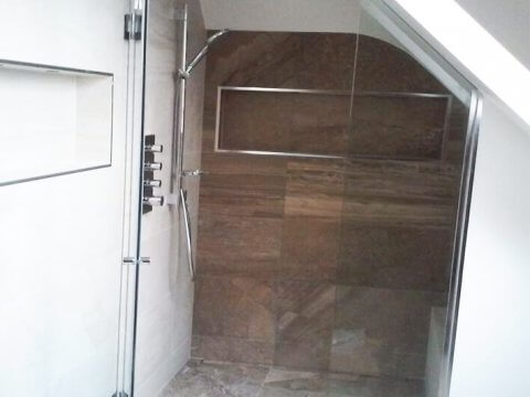 bathroom shower glass