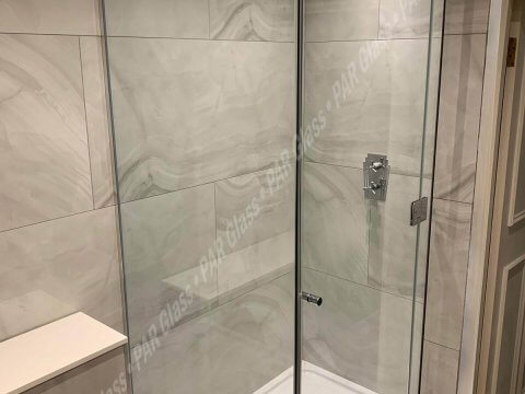 custom glass shower wall panels