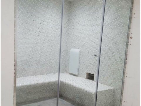 fitting glass shower screen
