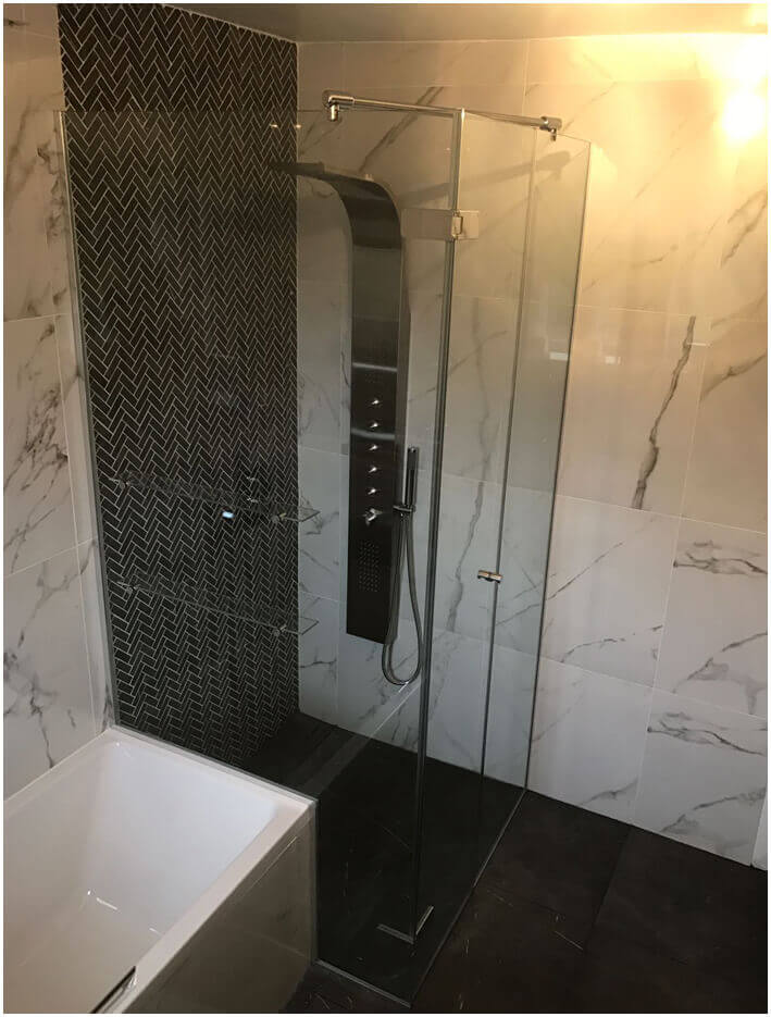 bespoke glass shower screens london