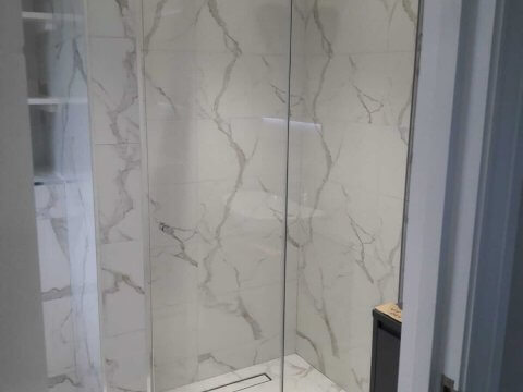 glass shower sliding screen