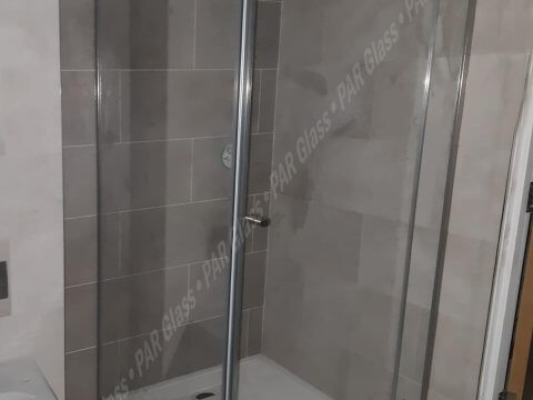 modern glass shower