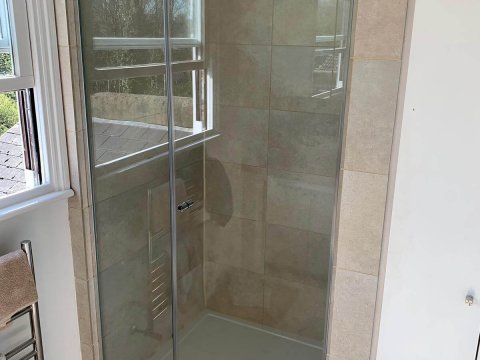 sliding glass shower
