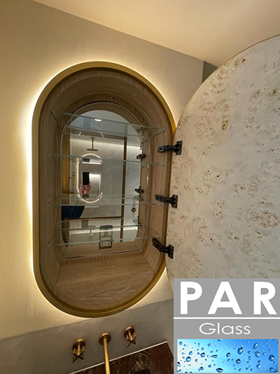 arched bathroom cabinet