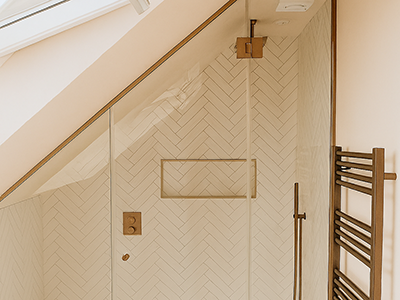 bespoke loft shower screen