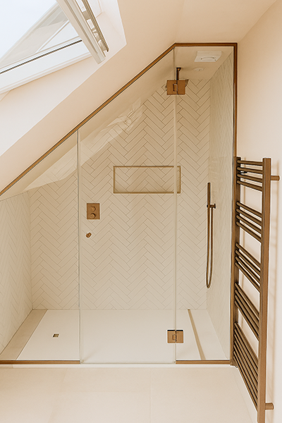 bespoke loft shower screen