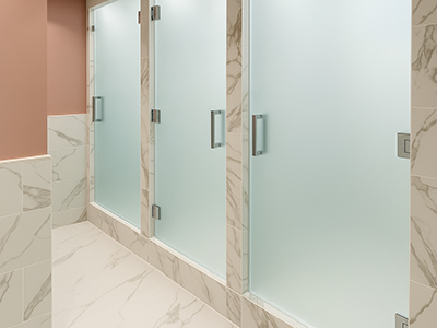 frosted glass shower doors